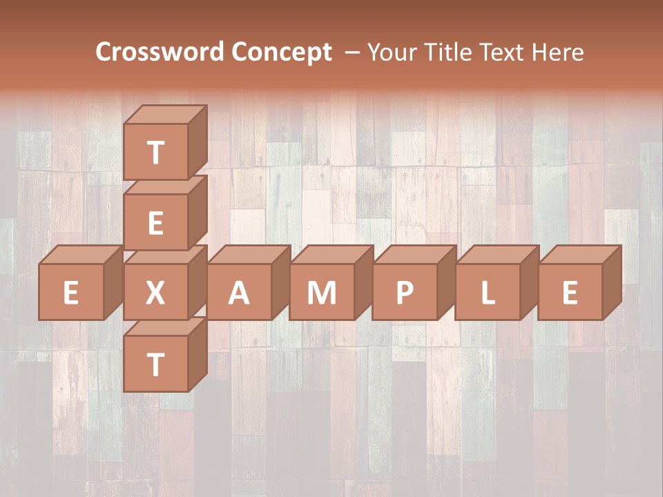 Multicolored Boards PowerPoint Template