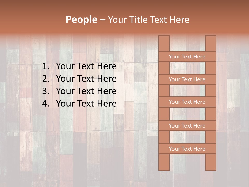Multicolored Boards PowerPoint Template