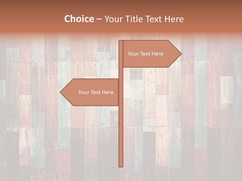 Multicolored Boards PowerPoint Template