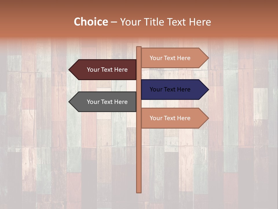 Multicolored Boards PowerPoint Template