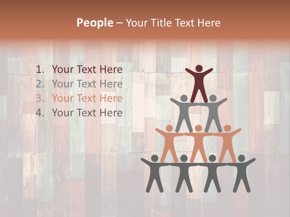 Multicolored Boards PowerPoint Template