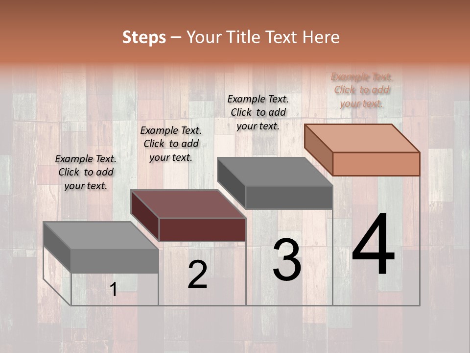 Multicolored Boards PowerPoint Template
