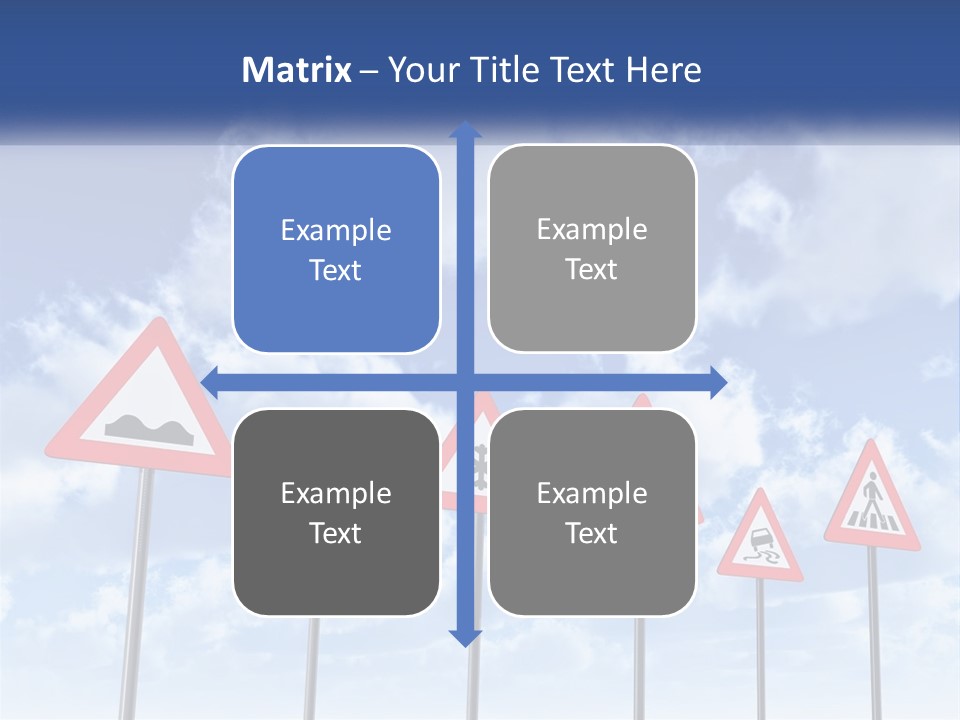 Road Warning Signs PowerPoint Template