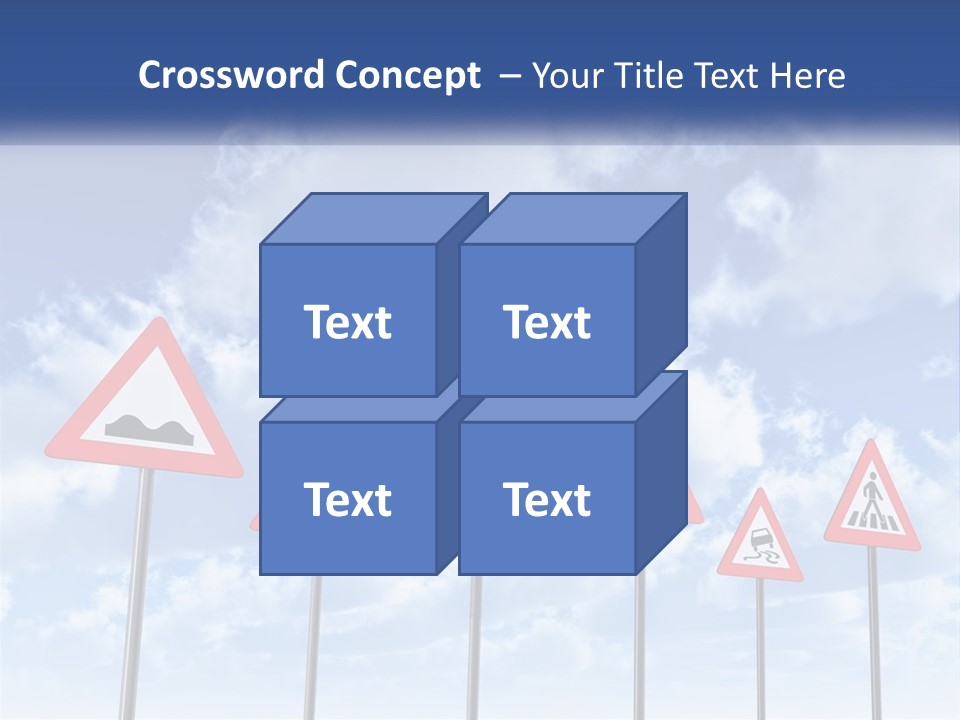 Road Warning Signs PowerPoint Template