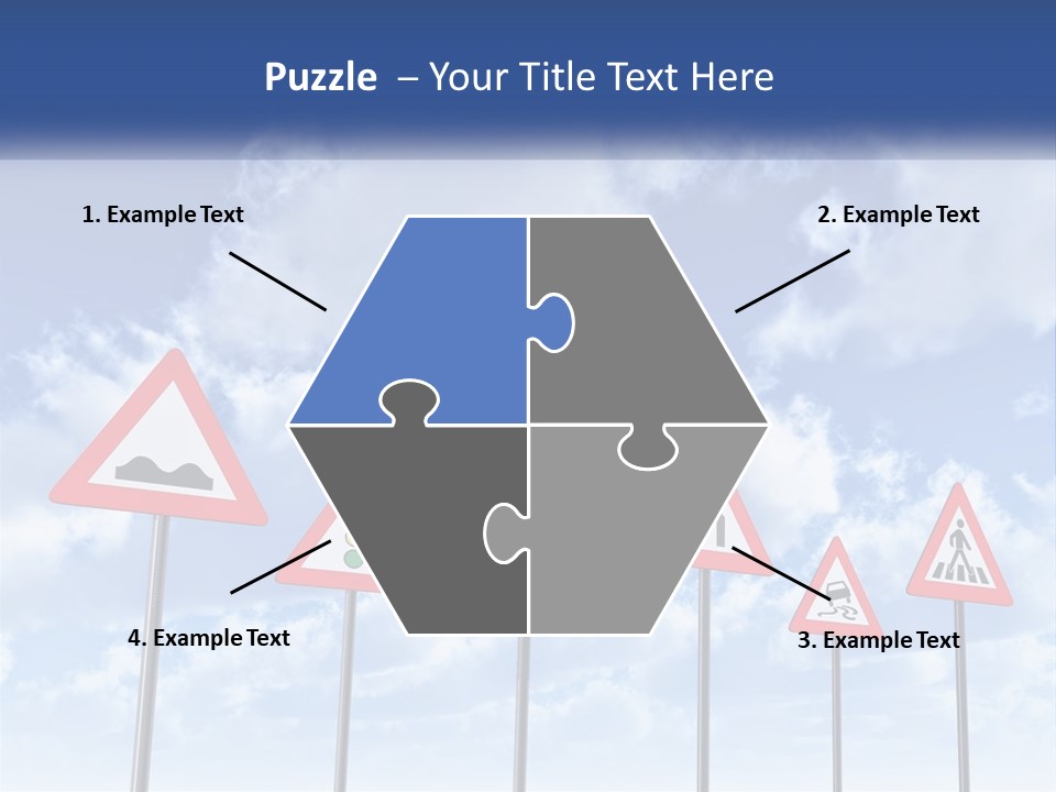 Road Warning Signs PowerPoint Template