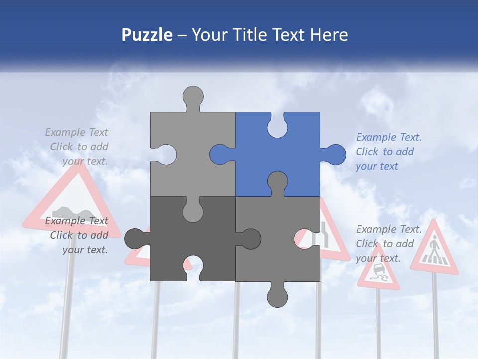 Road Warning Signs PowerPoint Template