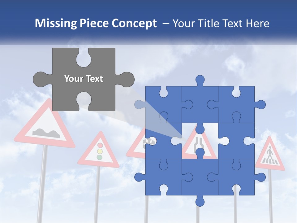 Road Warning Signs PowerPoint Template