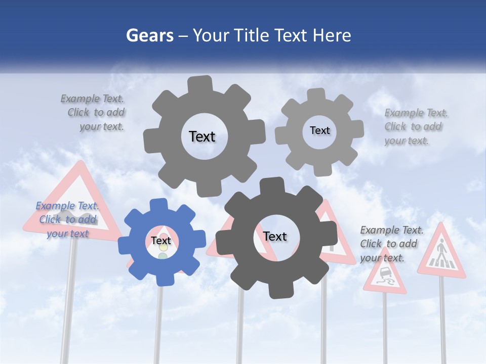 Road Warning Signs PowerPoint Template