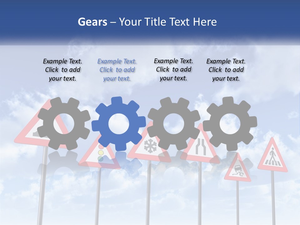 Road Warning Signs PowerPoint Template