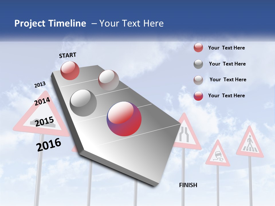 Road Warning Signs PowerPoint Template