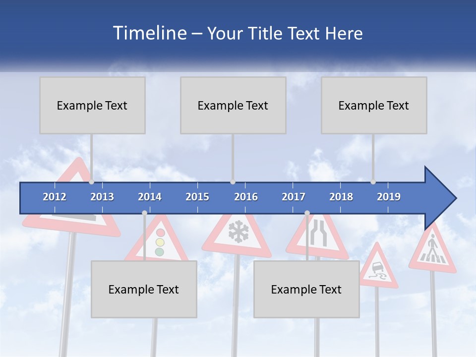 Road Warning Signs PowerPoint Template