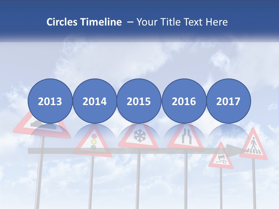 Road Warning Signs PowerPoint Template