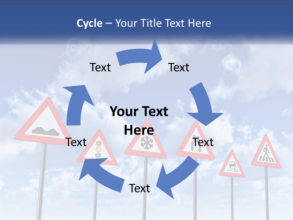 Road Warning Signs PowerPoint Template