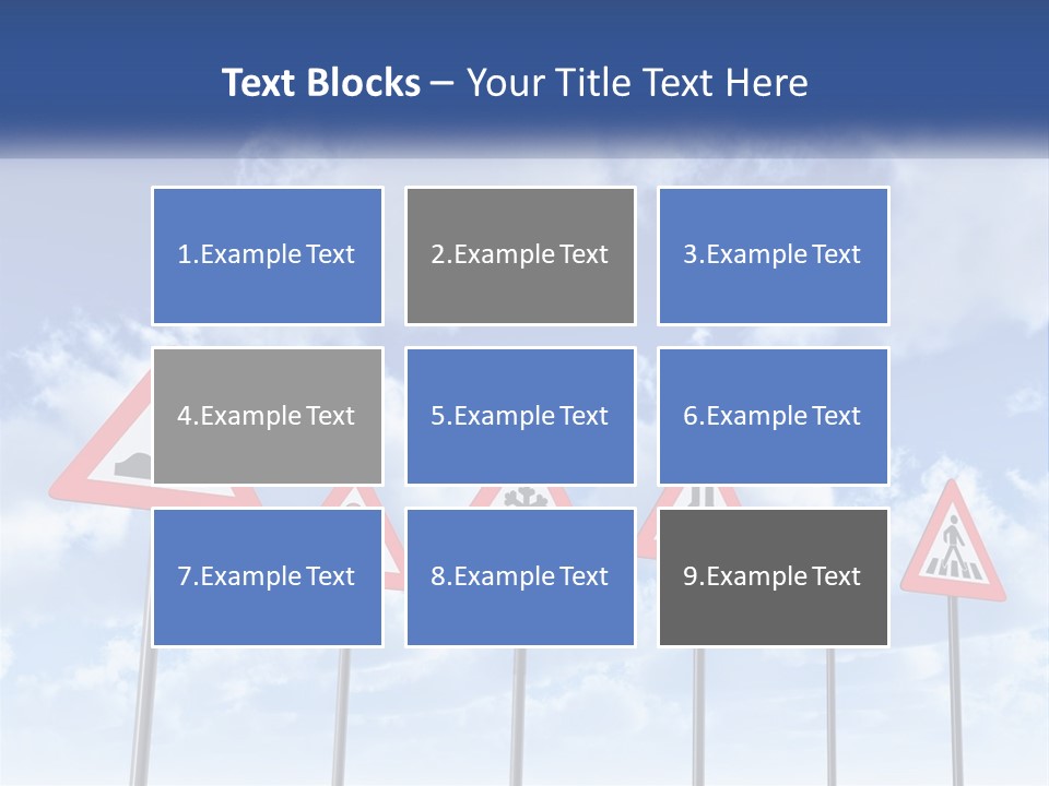 Road Warning Signs PowerPoint Template