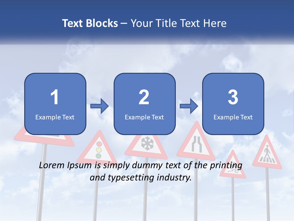 Road Warning Signs PowerPoint Template