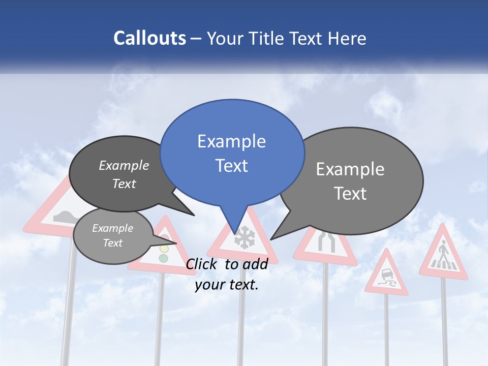 Road Warning Signs PowerPoint Template