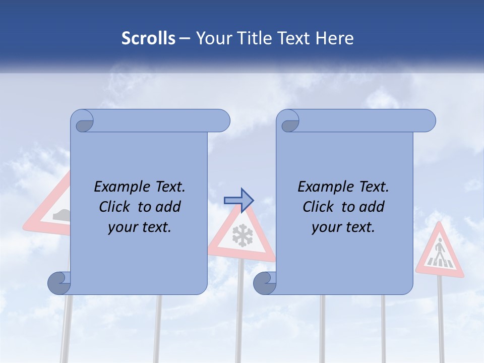 Road Warning Signs PowerPoint Template