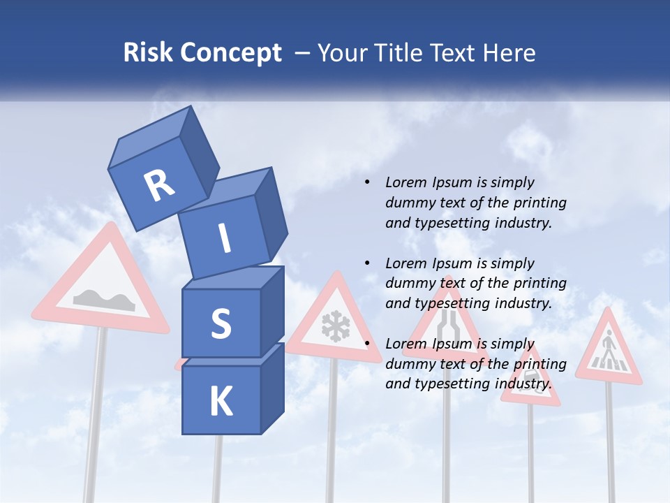 Road Warning Signs PowerPoint Template