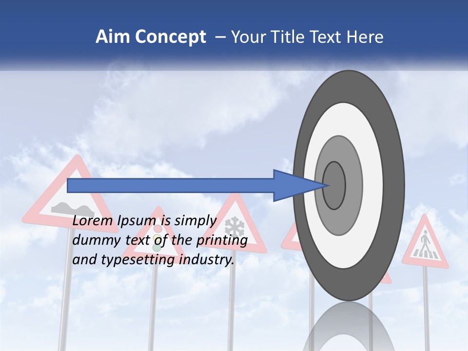 Road Warning Signs PowerPoint Template