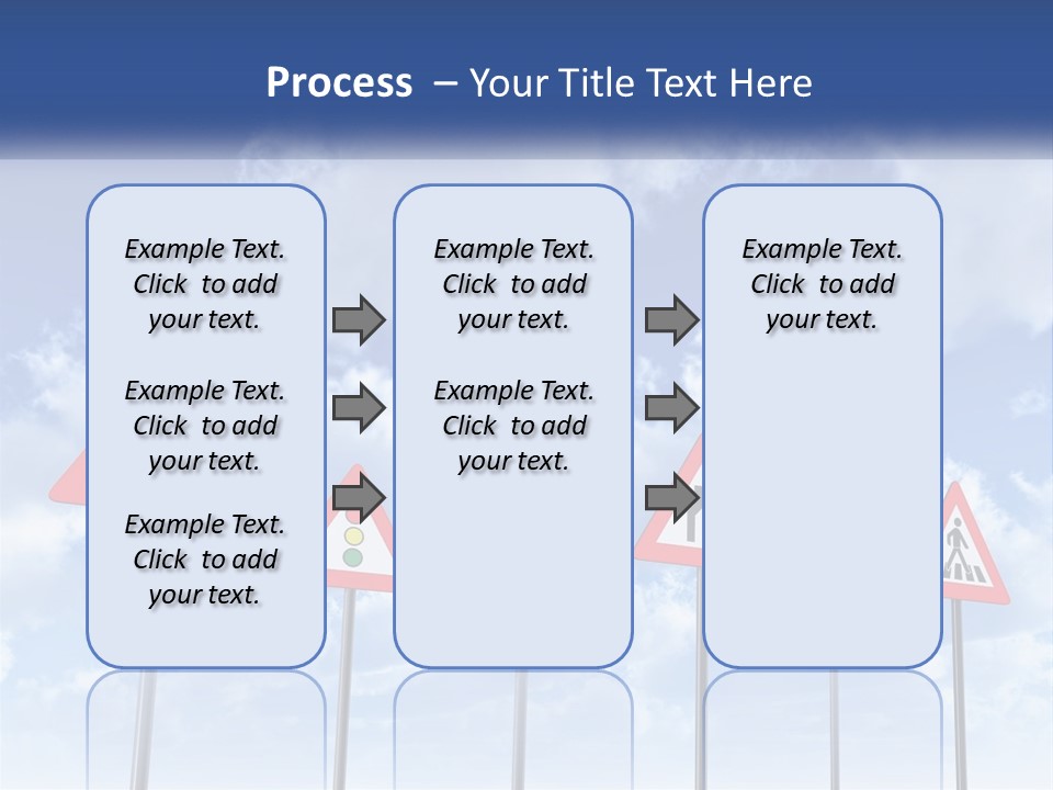 Road Warning Signs PowerPoint Template