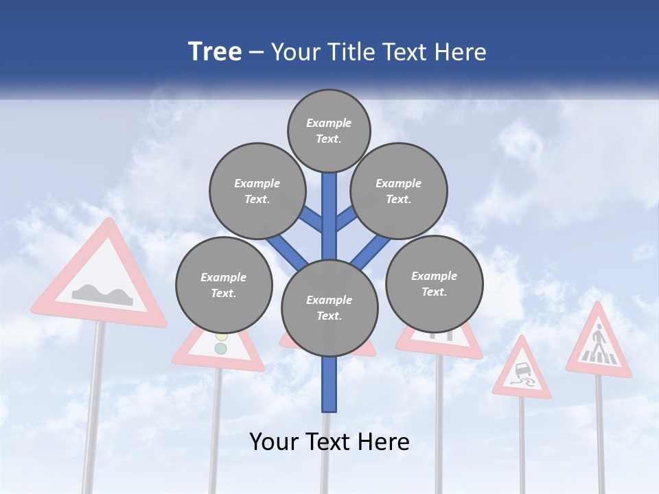 Road Warning Signs PowerPoint Template