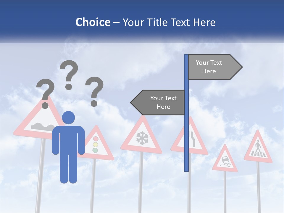 Road Warning Signs PowerPoint Template