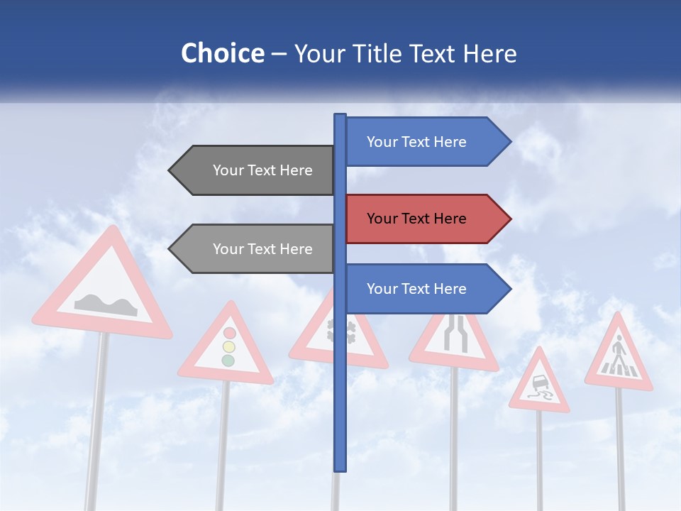 Road Warning Signs PowerPoint Template