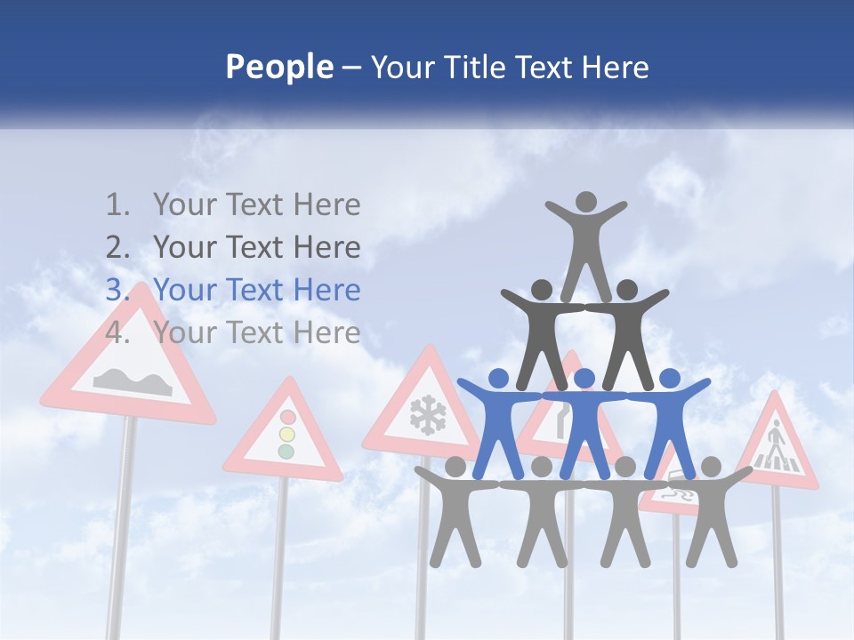 Road Warning Signs PowerPoint Template