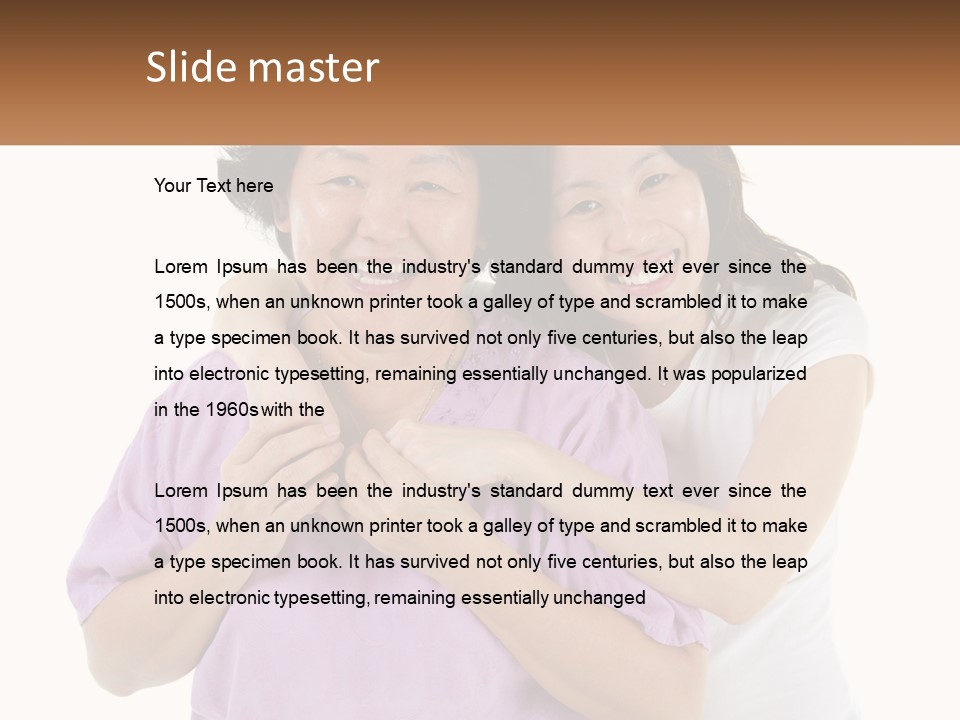 Mom And Daughter PowerPoint Template