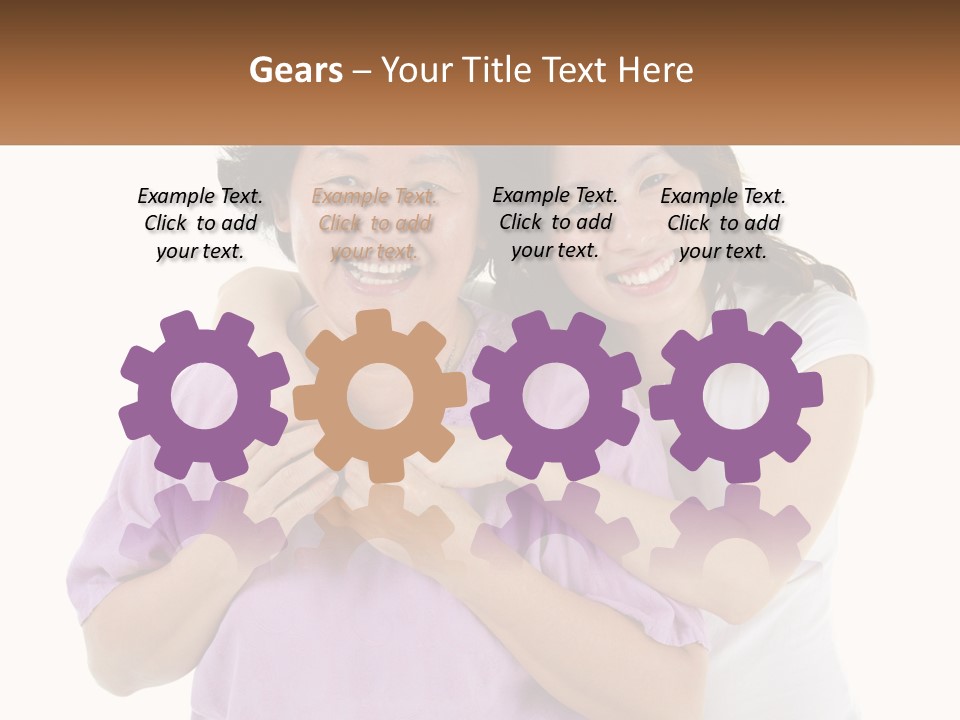 Mom And Daughter PowerPoint Template