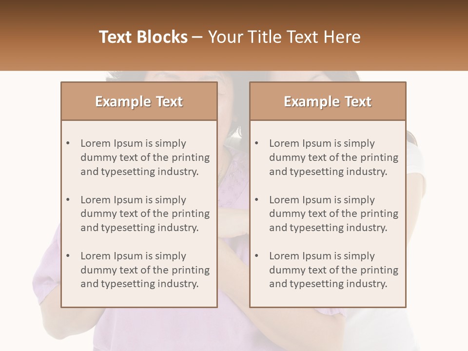 Mom And Daughter PowerPoint Template