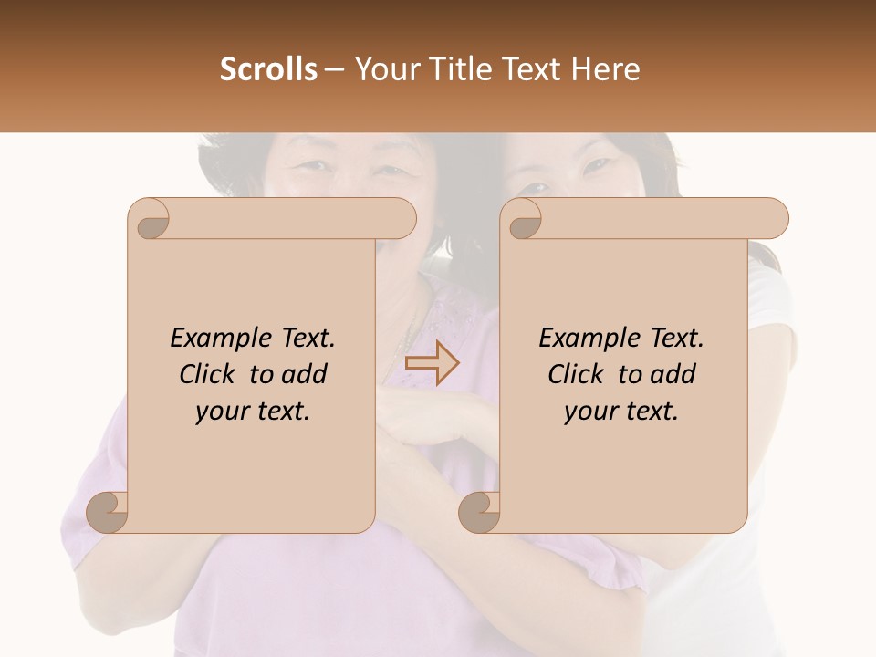 Mom And Daughter PowerPoint Template