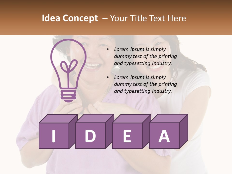 Mom And Daughter PowerPoint Template