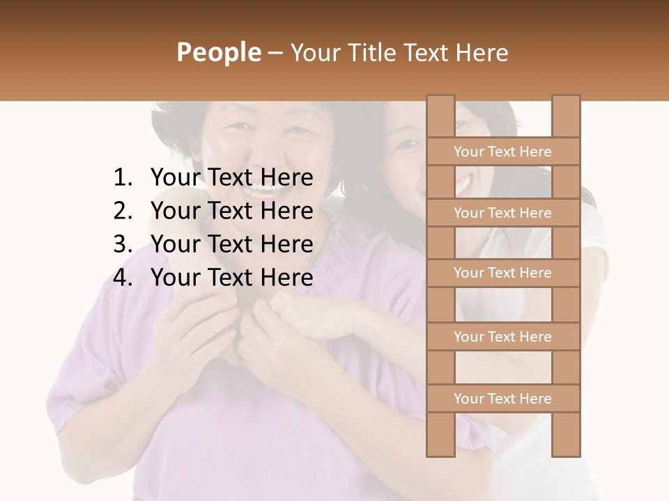 Mom And Daughter PowerPoint Template