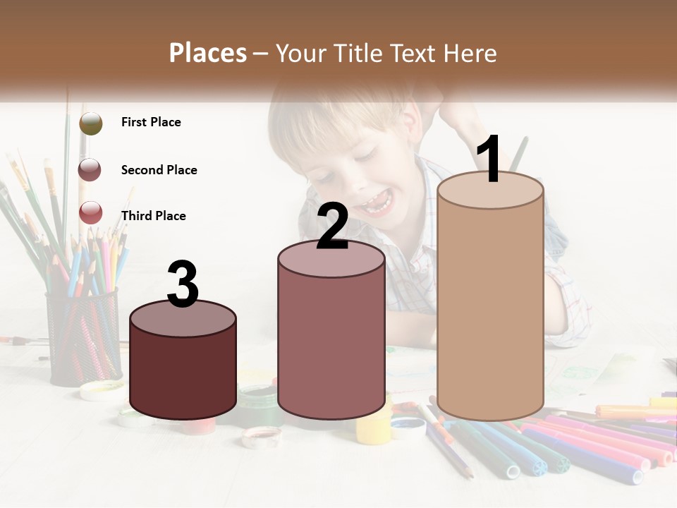 The Boy Paints PowerPoint Template