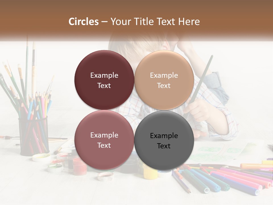 The Boy Paints PowerPoint Template