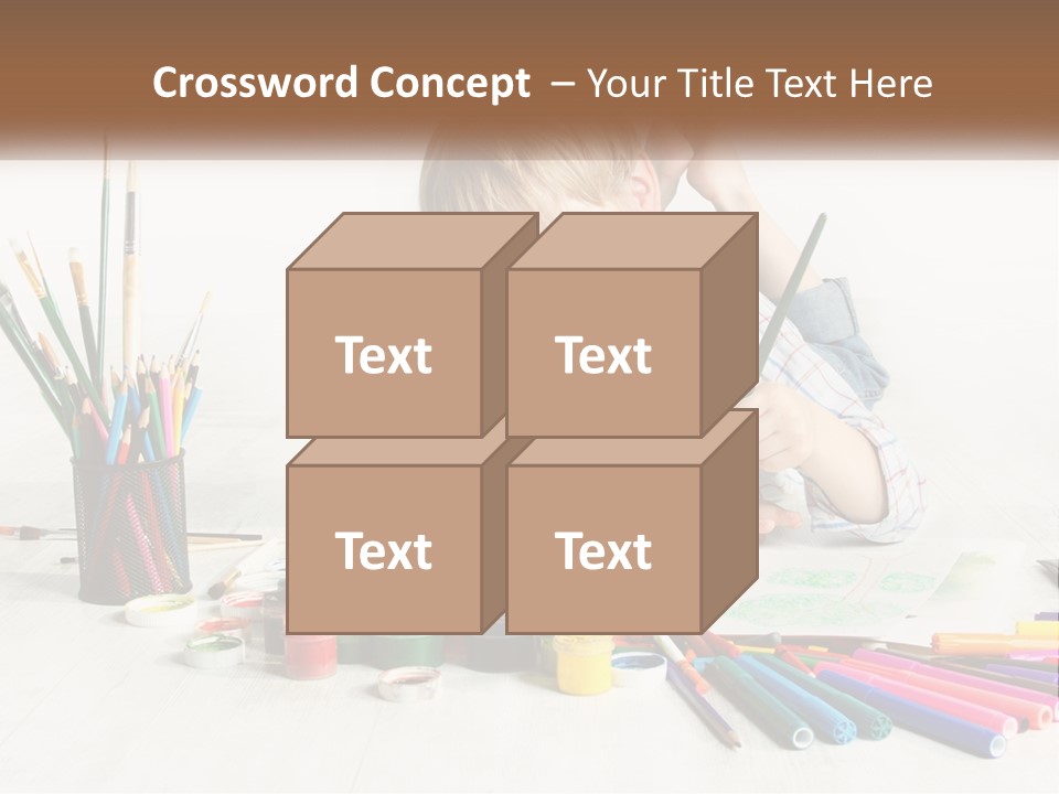 The Boy Paints PowerPoint Template