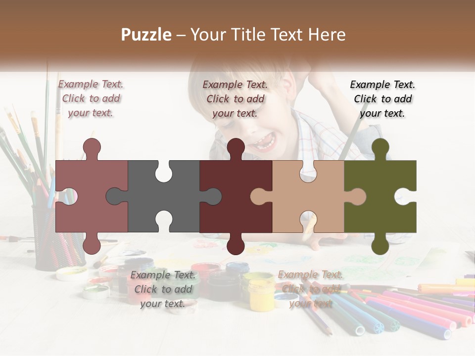 The Boy Paints PowerPoint Template