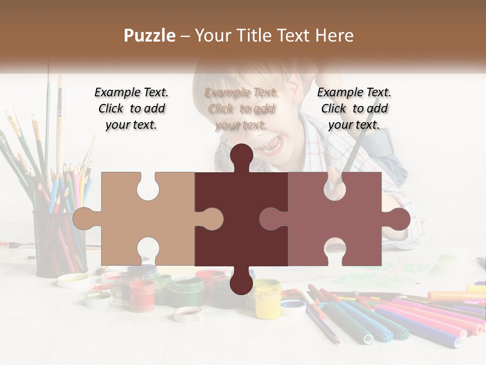 The Boy Paints PowerPoint Template