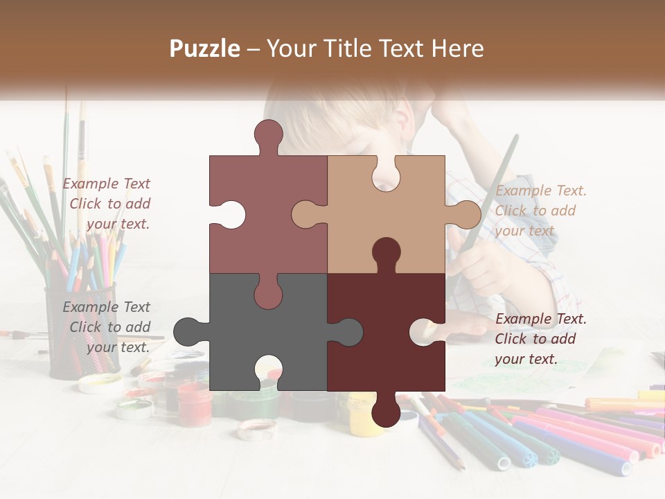 The Boy Paints PowerPoint Template