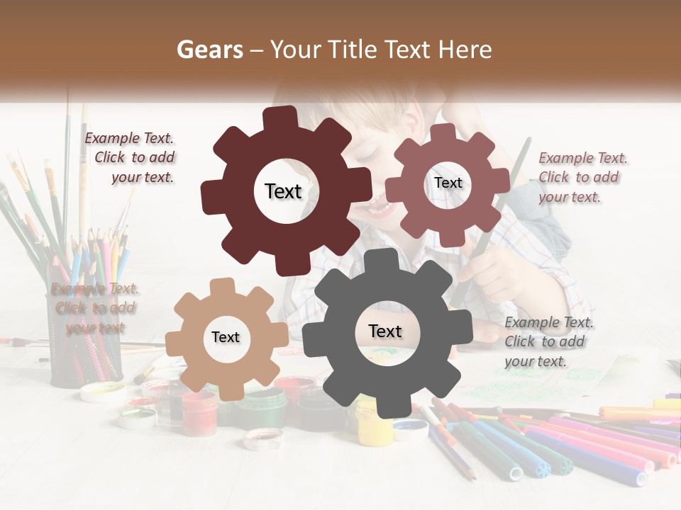 The Boy Paints PowerPoint Template