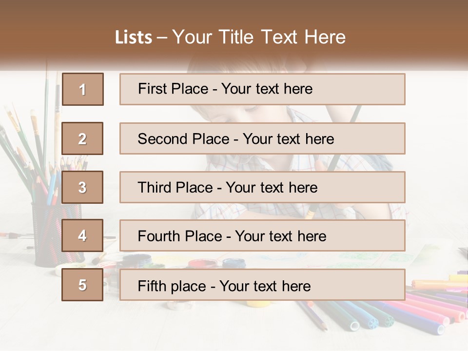 The Boy Paints PowerPoint Template