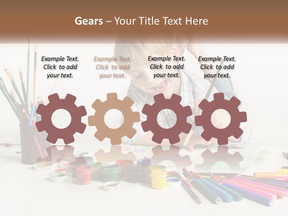 The Boy Paints PowerPoint Template