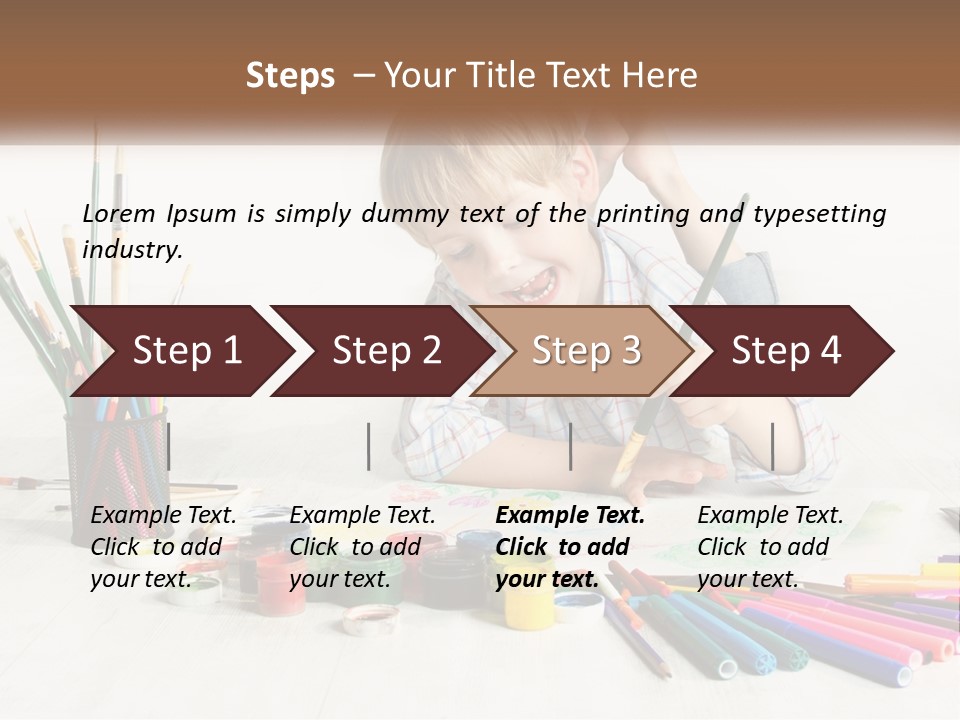 The Boy Paints PowerPoint Template