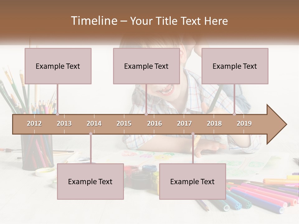 The Boy Paints PowerPoint Template