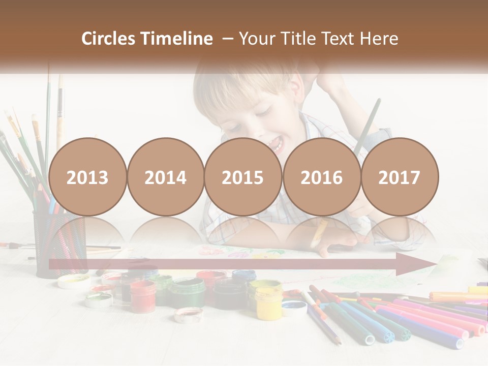 The Boy Paints PowerPoint Template