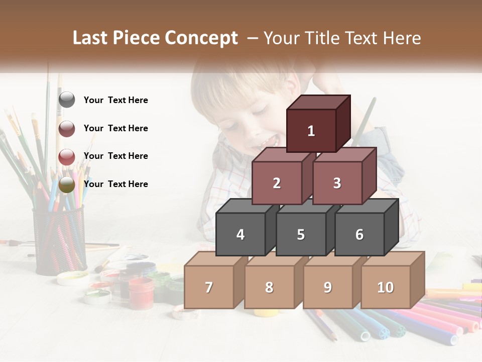 The Boy Paints PowerPoint Template