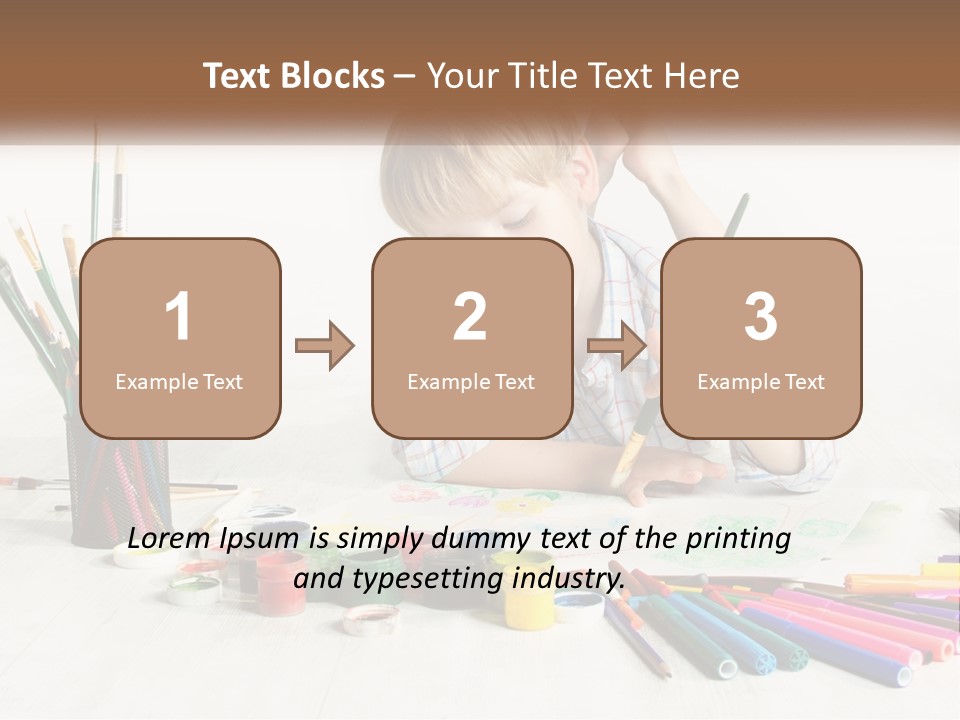 The Boy Paints PowerPoint Template