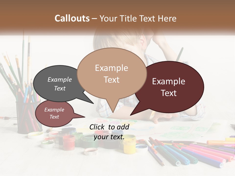 The Boy Paints PowerPoint Template