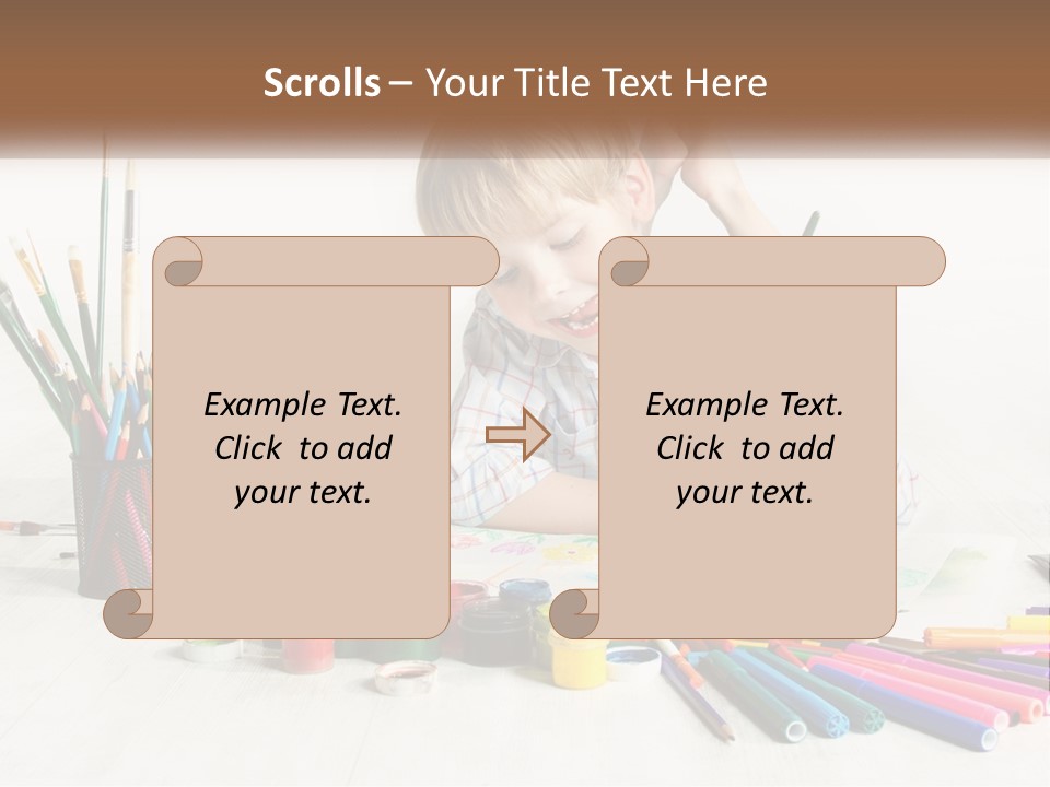 The Boy Paints PowerPoint Template